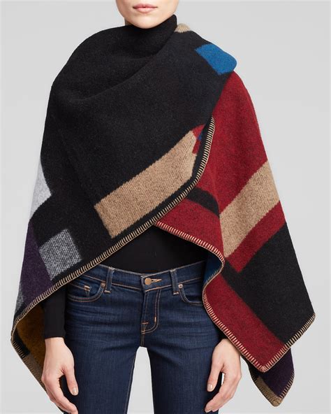 burberry prorsum cape poncho|Burberry vintage check poncho.